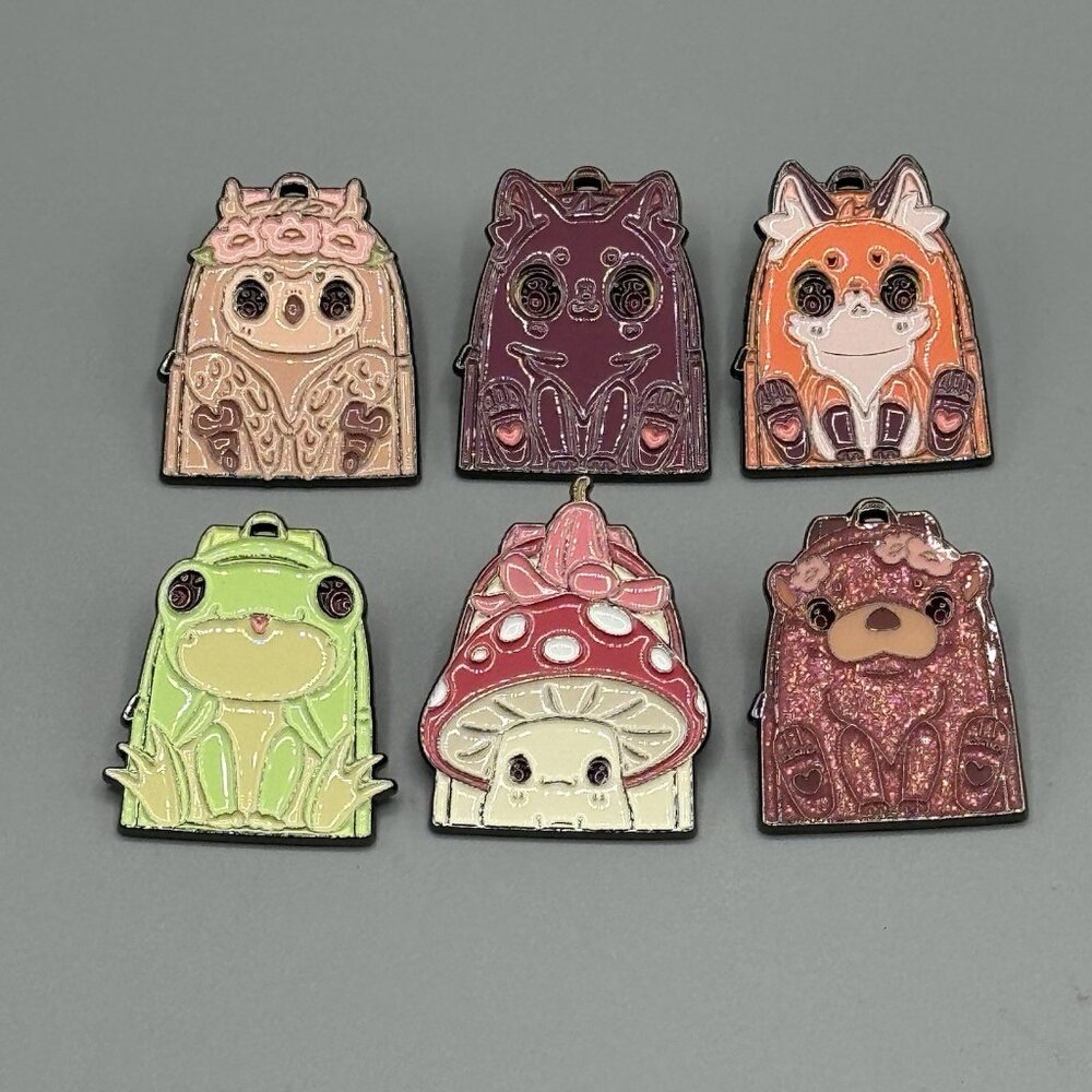 Naomi Lord Art Forest Creature Backpack Blind Pin New Open Box FULL SET w/ CHASE